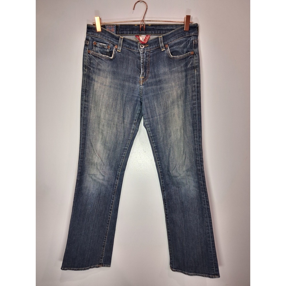 Lucky Brand Sundown Jeans Womens 8/29 Medium Wash Bootcut Denim Made in USA Y2K